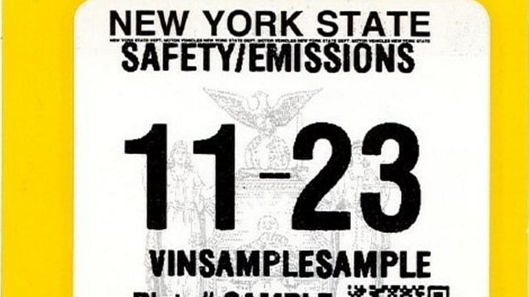 Since the new emissions inspection sticker for New York vehicles debuted earlier...
