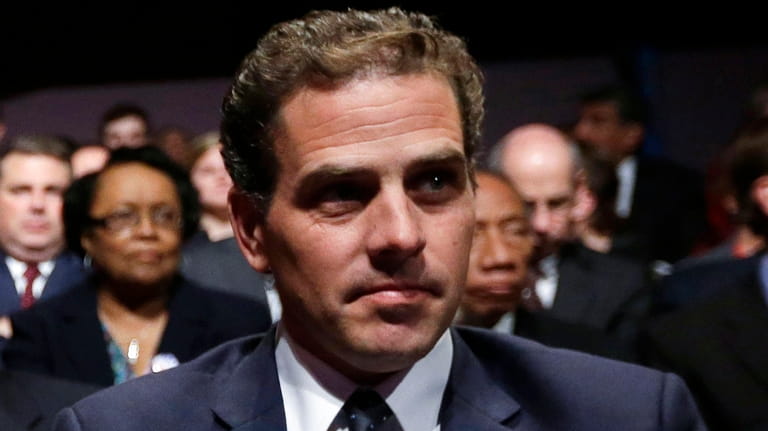 Hunter Biden waits for the start of the his father's,...