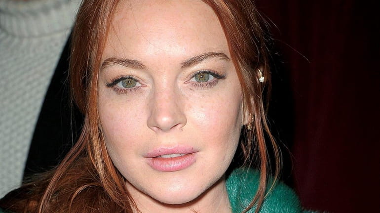 Lindsay Lohan attends a New York Fashion Week event on...