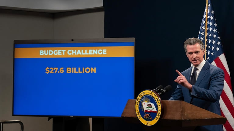 California Gov. Gavin Newsom unveils his revised 2024-25 state budget...