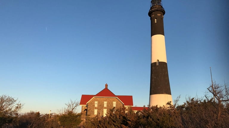 Historic Fire Island Lighthouse, seen here on April 20.