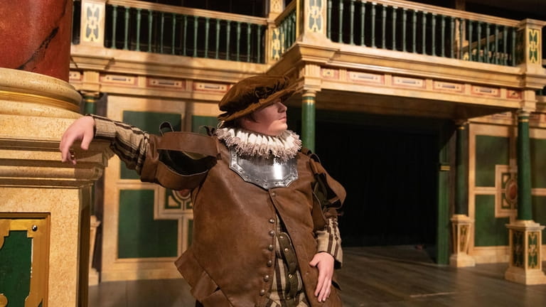 Junior Dylan Morin plays Falstaff in "The Merry Wives of...