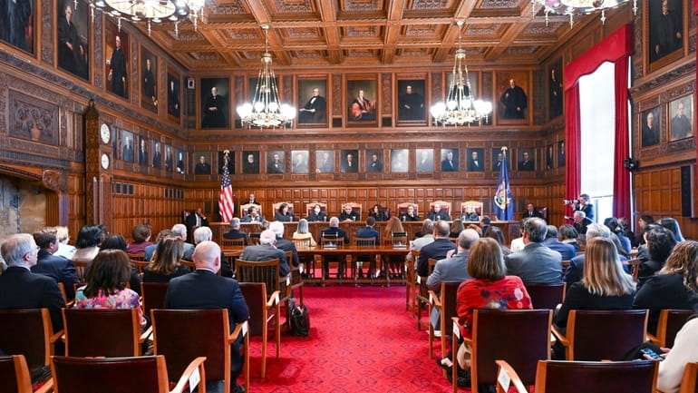 The New York Court of Appeals in Albany is weighing where...