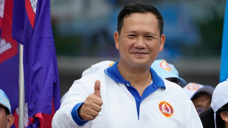 Hun Manet, a son of Cambodia Prime Minister Hun Sen,...