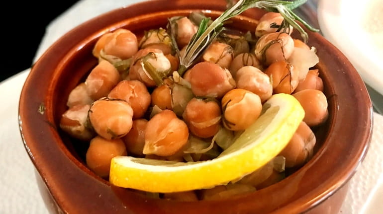 Revithada (Santorini-style oven-baked chickpeas) were on the menu at Syrtaki, now...
