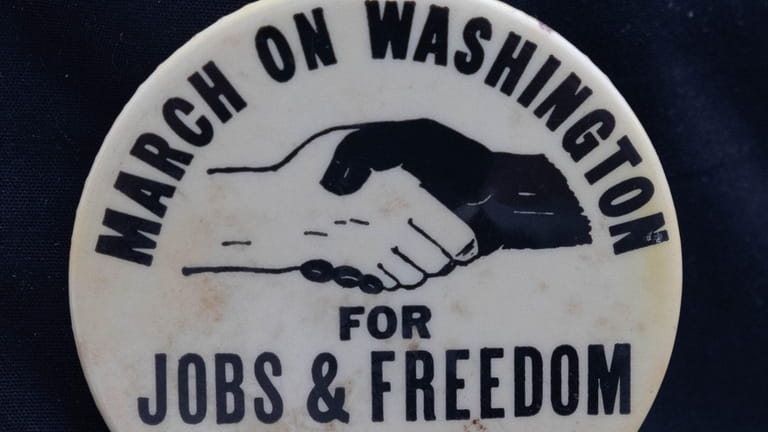 A button from the 1963 March on Washington.