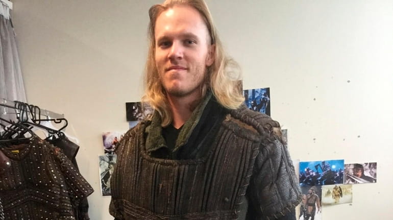 Mets Pitcher Noah Syndergaard as his "Vikings" character, Thorbjorn.