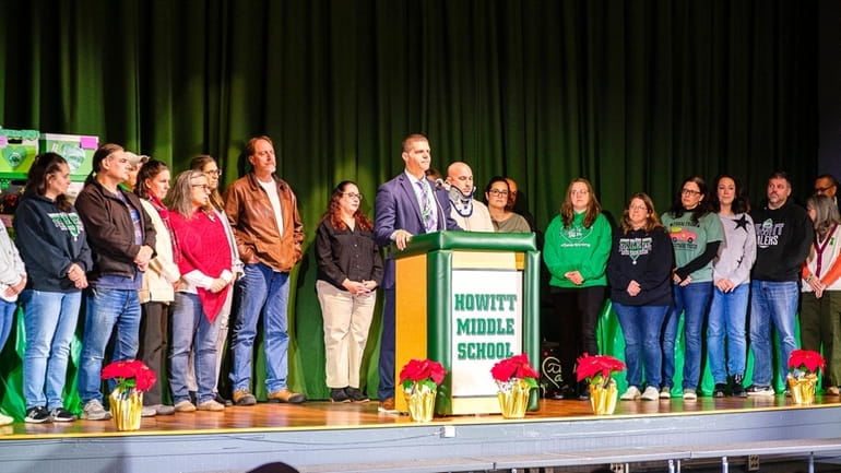 Members of the Farmingdale High School community were celebrated Monday...