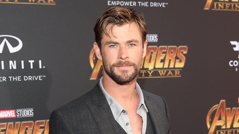 Actor Chris Hemsworth attends the Los Angeles Global premiere for...