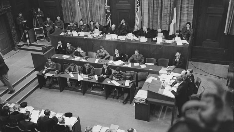 The Nuremberg Trial for war criminals in World War II...