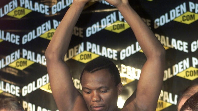 FILE — South African boxer Dingaan Thobela at a weigh-in...