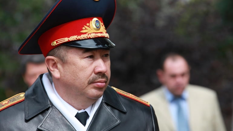 Former Interior Minister Erlan Turgumbayev is seen in Astana, Kazakhstan,...
