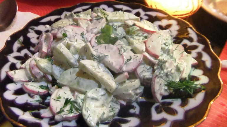 The "Navruz" salad at Kazan in Port Washington virtually pops...