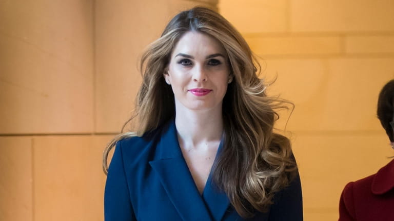 Hope Hicks, former White House Communications Director, arrives to meet...