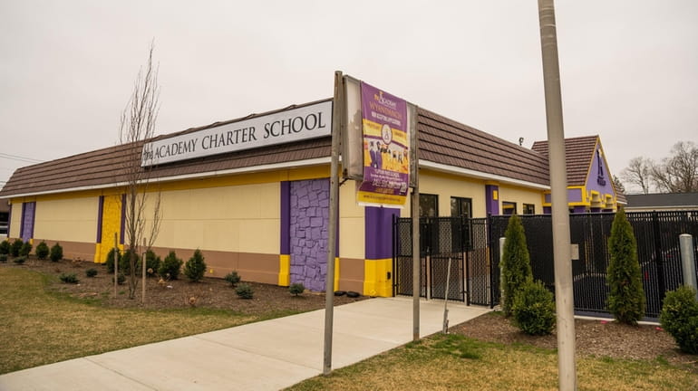 Administrators for Academy Charter School, whose current location in Wyandanch is pictured...
