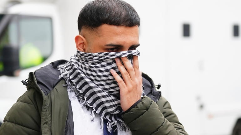 West Yorkshire Police officer Mohammed Adil, 26, leaves Westminster Magistrates'...