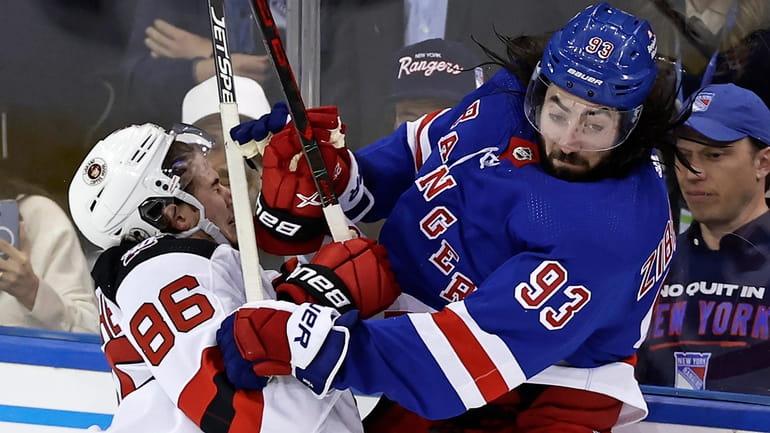 Is Mika Zibanejad playing tonight against New Jersey Devils? May 1, 2023  NHL Playoffs