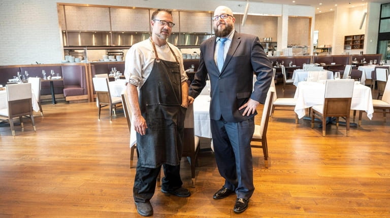 One10 restaurant executive chef Ron Gelish and general manager, Francesco Belcastro,...