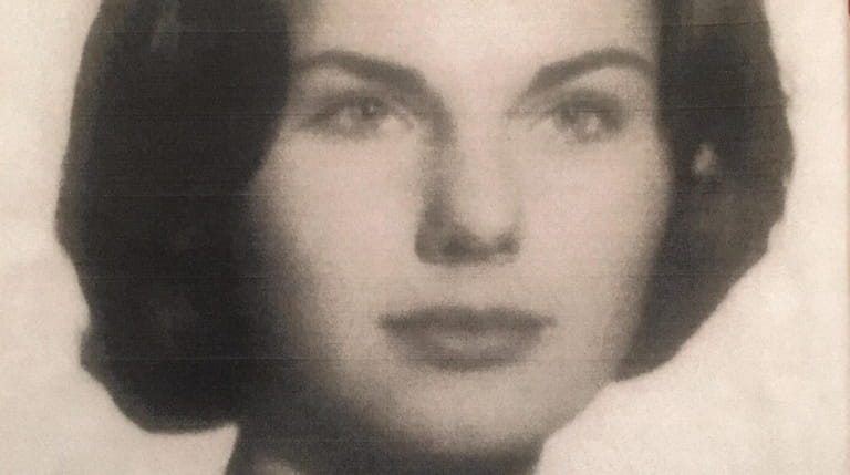 Jean VanHoesen in a photo from her 1962 high school...