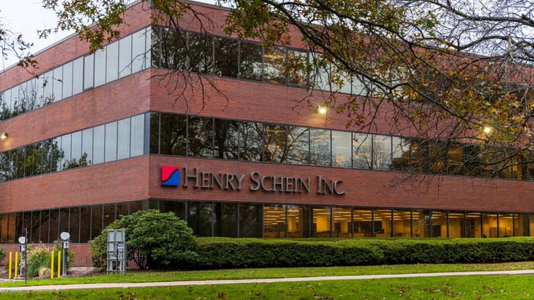 Melville-based Henry Schein, above, was impacted by a 2023 cyberattack...