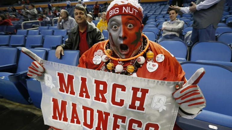 Jon Peters, of Ohio, gets in the spirit of March...
