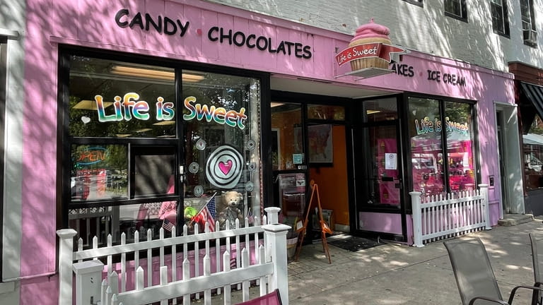 The exterior of Life is Sweet candy store in Keene,...