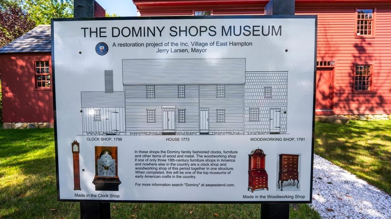 The Dominy Shops Museum is a work-in-progress on North Main...