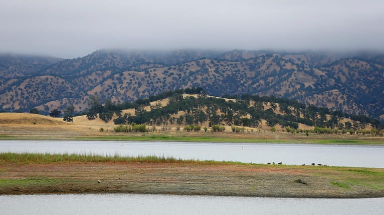 Lake Berryessa is seen with parts of California's newest national...