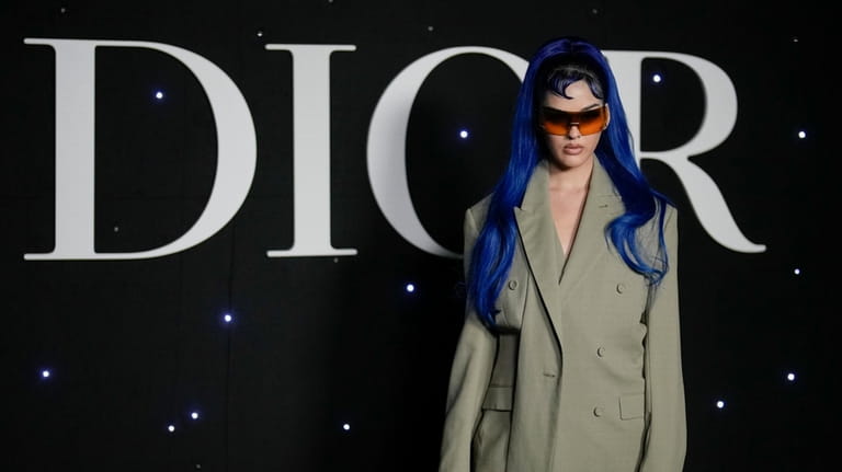 Sita Abellan arrives for Dior Menswear ready-to-wear Fall-Winter 2024-2025 collection...