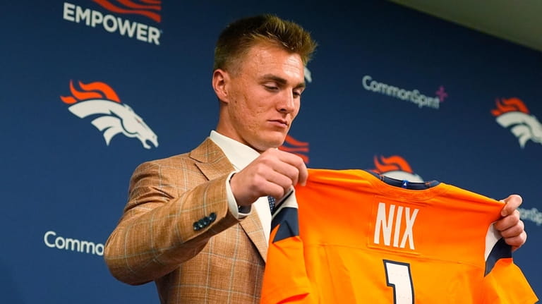 Denver Broncos first-round selection in the NFL football draft quarterback...