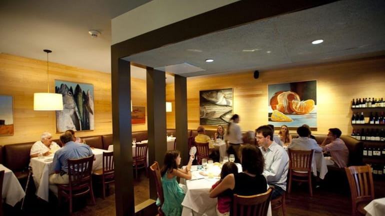Wainscott - August 15, 2009: Interior of the Rugosa Restaurant,...
