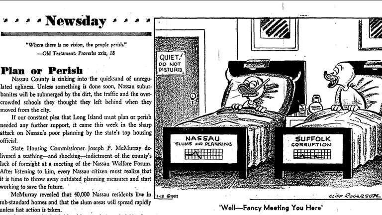 Editorial that appeared in Newsday on Jan. 18, 1957.