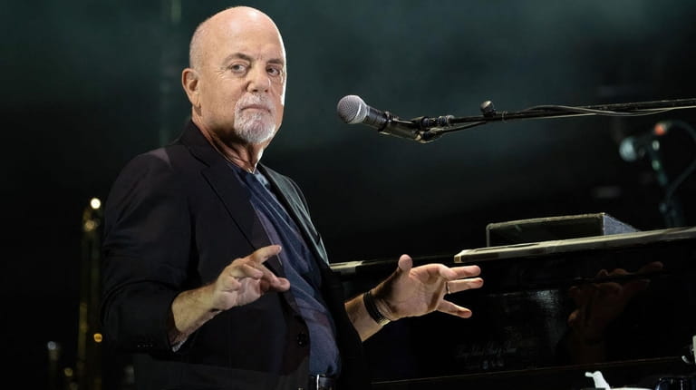 US musician Billy Joel performs during a concert at the...