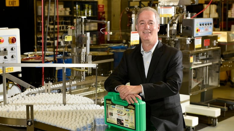 Jon Cooper, president of Spectronics at the Westbury facility which makes...