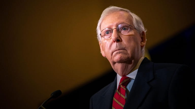 Senate Republican leader Mitch McConnell said he wants companies to...