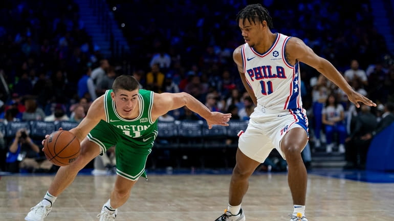 Payton Pritchard leads Boston in scoring again and Celtics beat 76ers for  second time in four days - Newsday