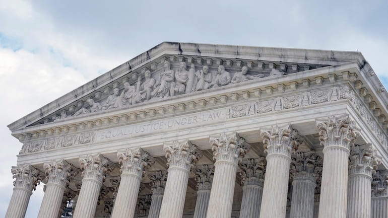The U.S. Supreme Court is seen, Thursday, April 25, 2024,...