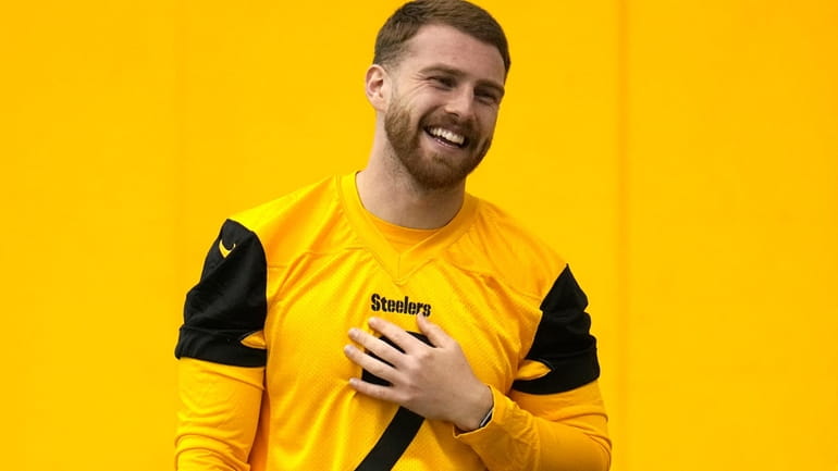 Tryout kicker Mark Jackson attends the Pittsburgh Steeler's NFL rookie...