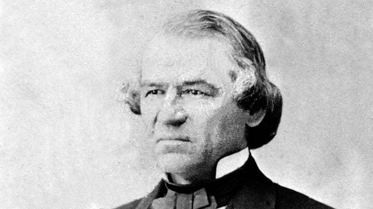 The seventeenth President of the United States Andrew Johnson as...