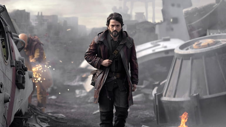 This image released by Lucasfilm Ltd. shows Diego Luna as...