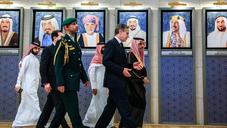Saudi Arabia's Foreign Minister Prince Faisal bin Farhan bin Abdullah,...