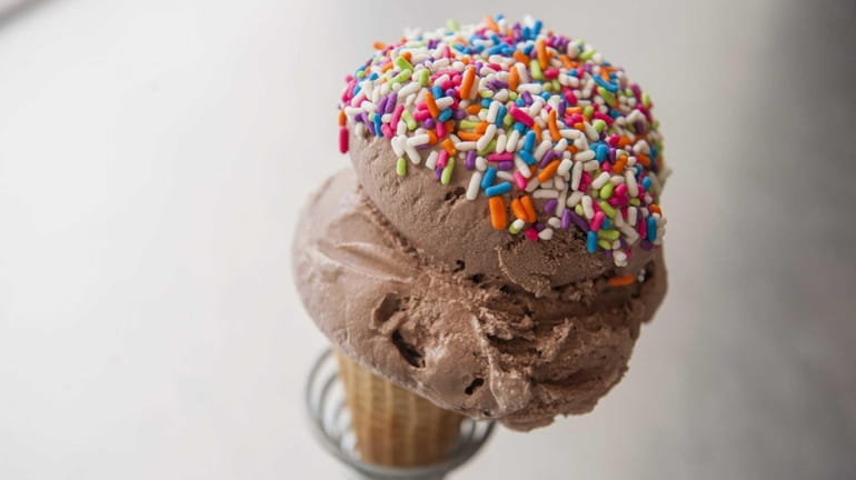 Ah, simple pleasures: Chocolate ice cream, this one made by...