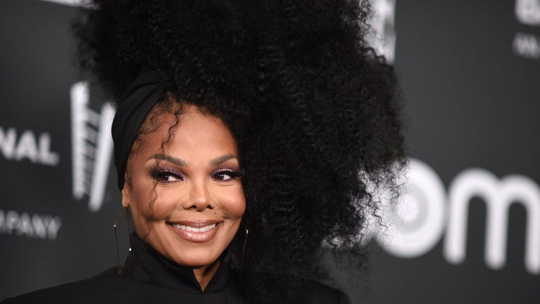 Janet Jackson poses in the press room during the Rock...