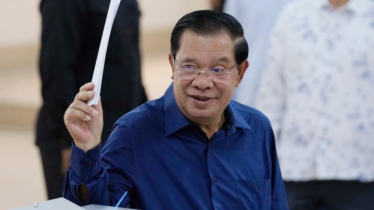 FILE- Cambodian Prime Minister Hun Sen of the Cambodian People's...