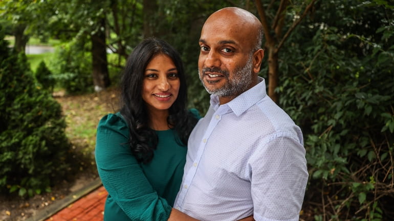 Anita Abraham and her husband, Titus, of East Hills. “We’ve been...