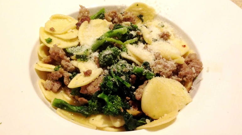 Strascinate Alberbello (house-made pasta with sausage and broccoli rabe) is...