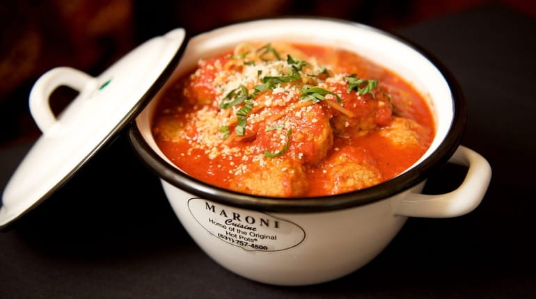 Maroni Cuisine is famous for its pots of meatballs, to be...