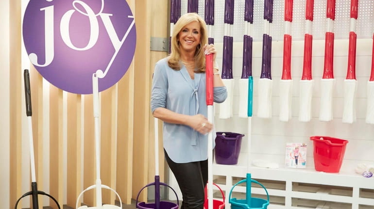 Long Island's Joy Mangano with a Miracle Mop, which has...