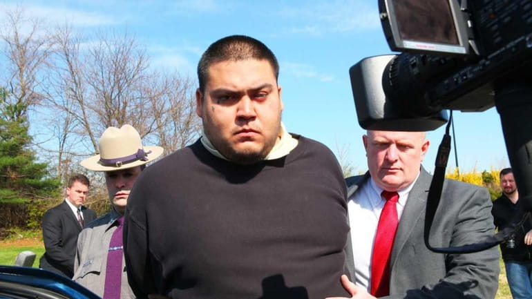 Juan Gomez, of Brentwood, seen in custody on April 12,...