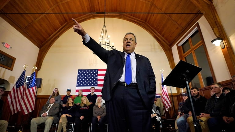 Republican presidential candidate Chris Christie announces he is dropping out...